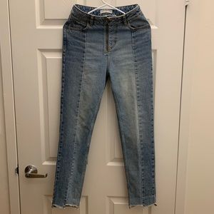 Sandro straight-cut high-waisted jeans